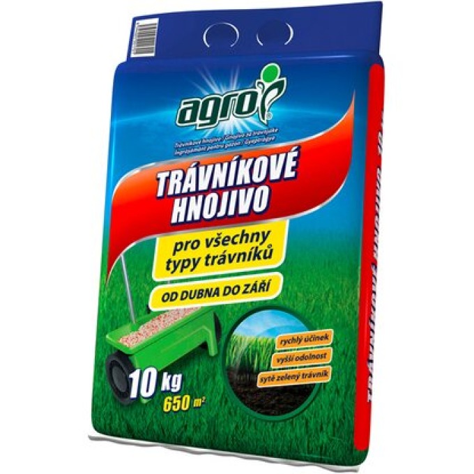 AGRO Trávníkové hnojivo pytel s uchem 10 kg