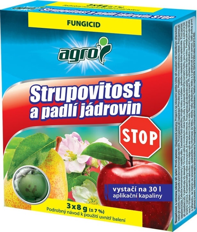 strupovitost a padlí jádrovin STOP 3x8g