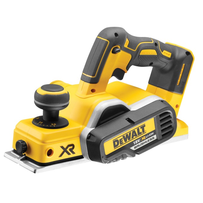 DCP580N DEWALT AKU BEZUHLÍKOVÝ HOBLÍK 18VOLT, 82mm, 0-2mm ÚBĚR, V KARTONOVÉ KRABICI, BEZ BATERIE A NABÍJEČKY