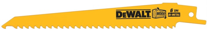 DT2359 DeWALT DEMOLIČNÍ PILOVÝ PLÁTEK 152mm NA DŘEVO A PLASTY PRO MEČOVÉ PILY