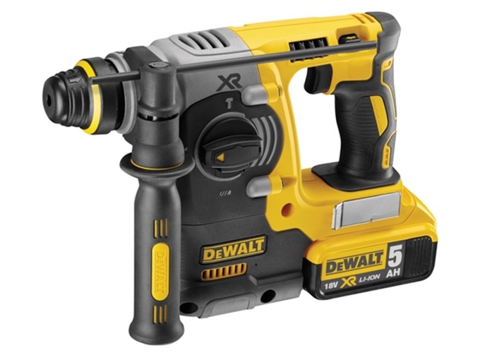 DCH273P2 DeWALT 18 VOLT AKU BEZUHLÍKOVÉ, KOMBINOVANÉ KLADIVO SDS PLUS, 2 X 5,0 AH BATERIE, NABÍJEČKA, KUFR STANDARD