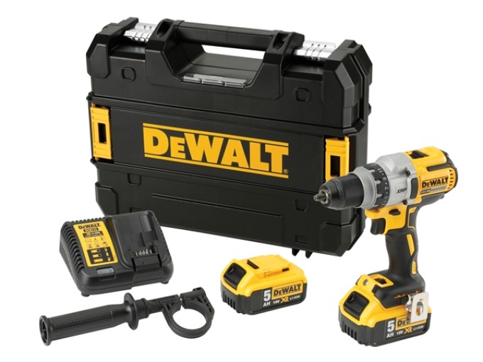 DCD991P2 DeWALT 18 VOLT AKU BEZUHLÍKOVÁ VRTAČKA / ŠROUBOVÁK XRP 95 Nm , 2x5,0Ah  AKU XR Li-Ion, NABÍJEČKA, KUFR T-STAK