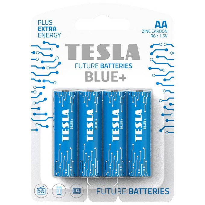 Baterie Tesla AA R06 Blue+ 4 ks